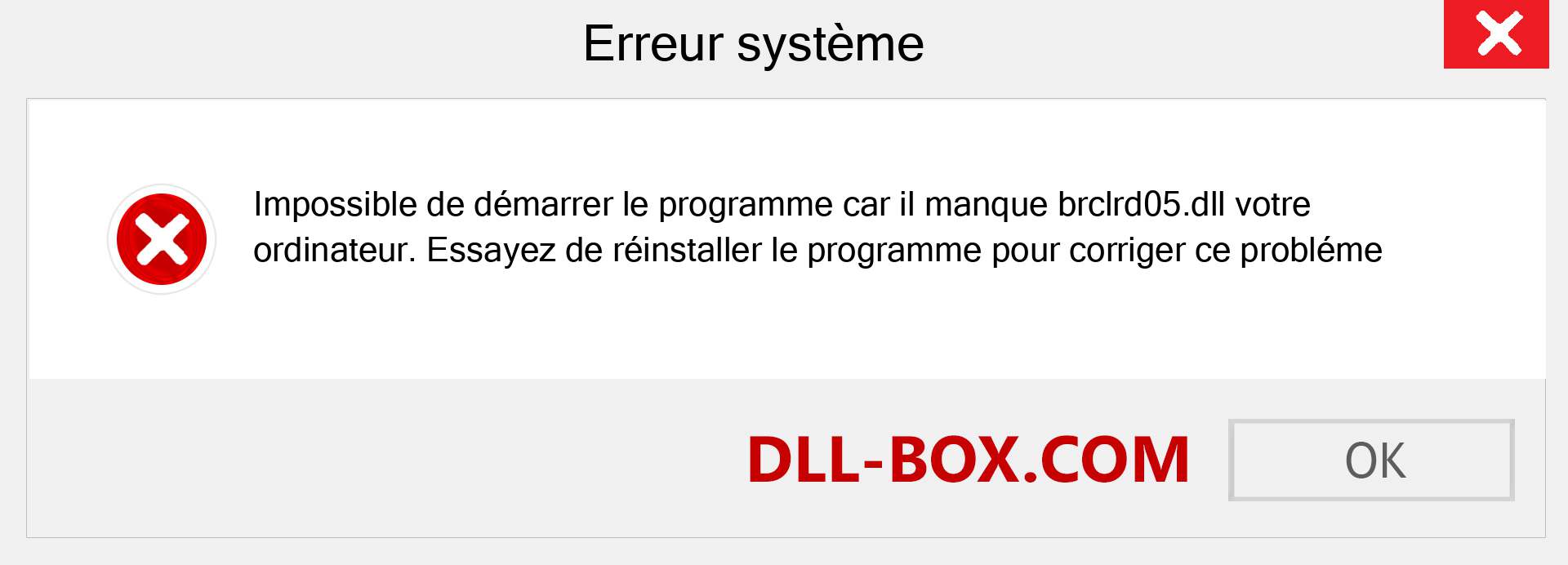 Le fichier brclrd05.dll est manquant ?. Télécharger pour Windows 7, 8, 10 - Correction de l'erreur manquante brclrd05 dll sur Windows, photos, images