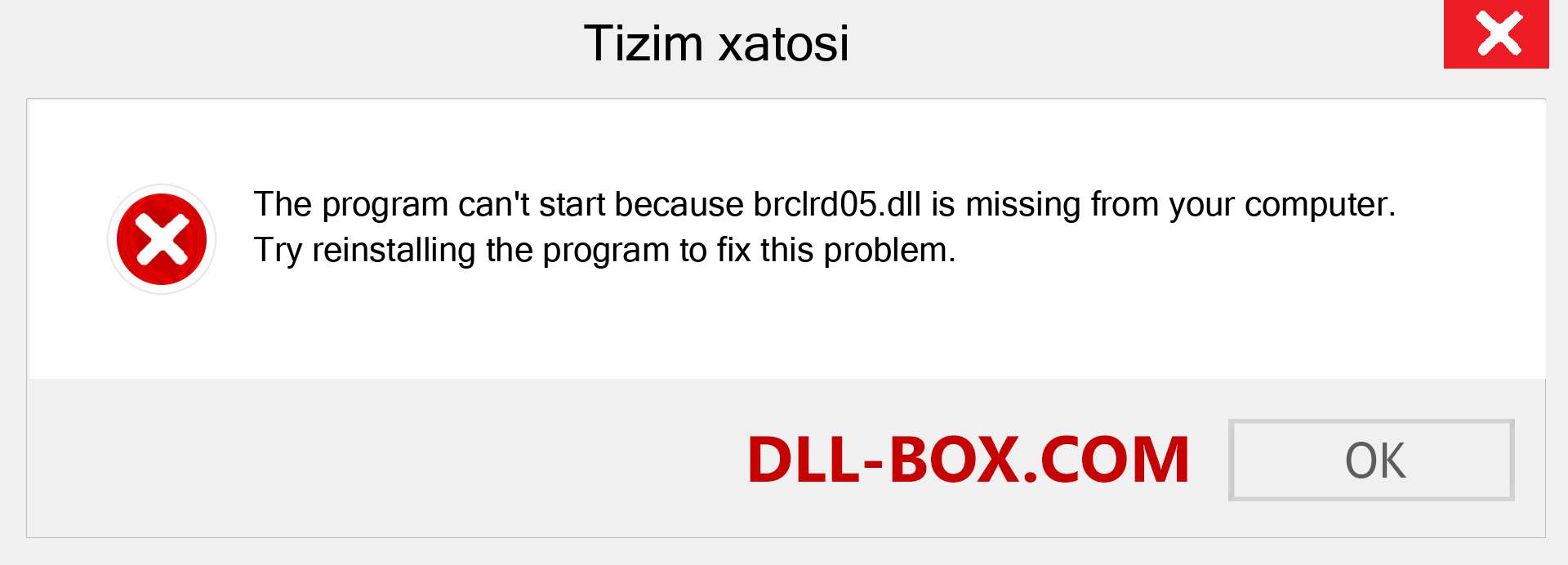 brclrd05.dll fayli yo'qolganmi?. Windows 7, 8, 10 uchun yuklab olish - Windowsda brclrd05 dll etishmayotgan xatoni tuzating, rasmlar, rasmlar